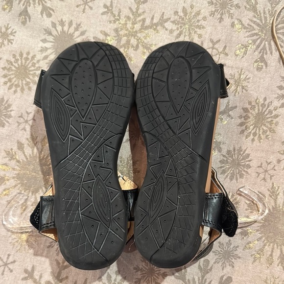 Black Leather Sandals - Picture 3 of 3